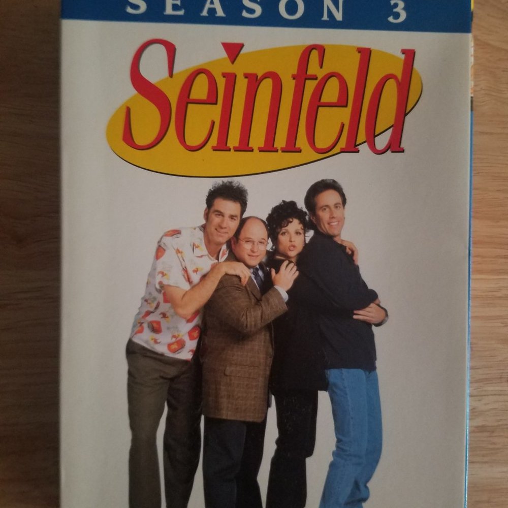 Seinfield Season 3 TV Show Complete 4 Disk DVD Collection - Great Condition